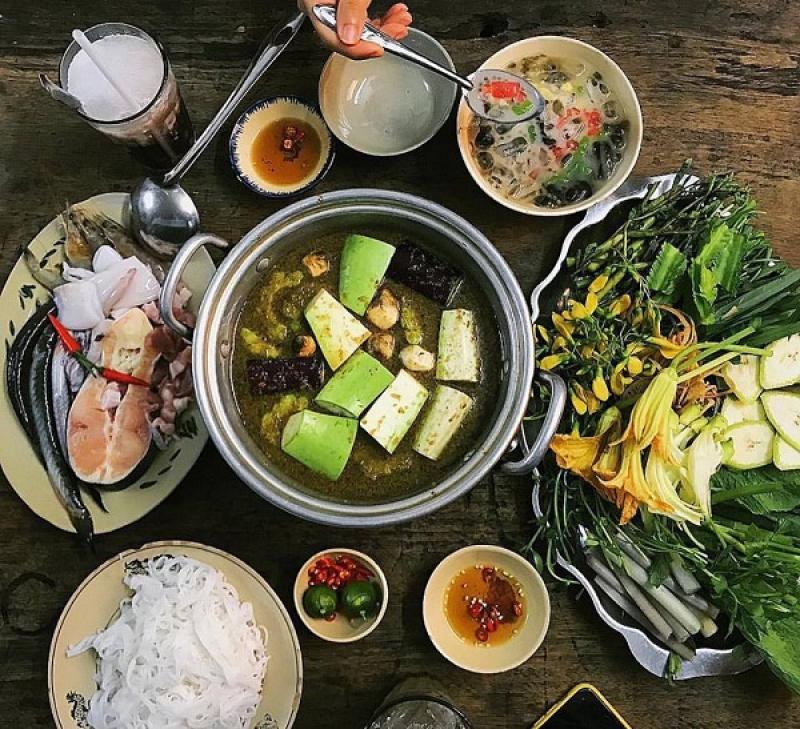 Lẩu mắm Châu Đốc (có thể dùng đại diện cho Bún mắm)