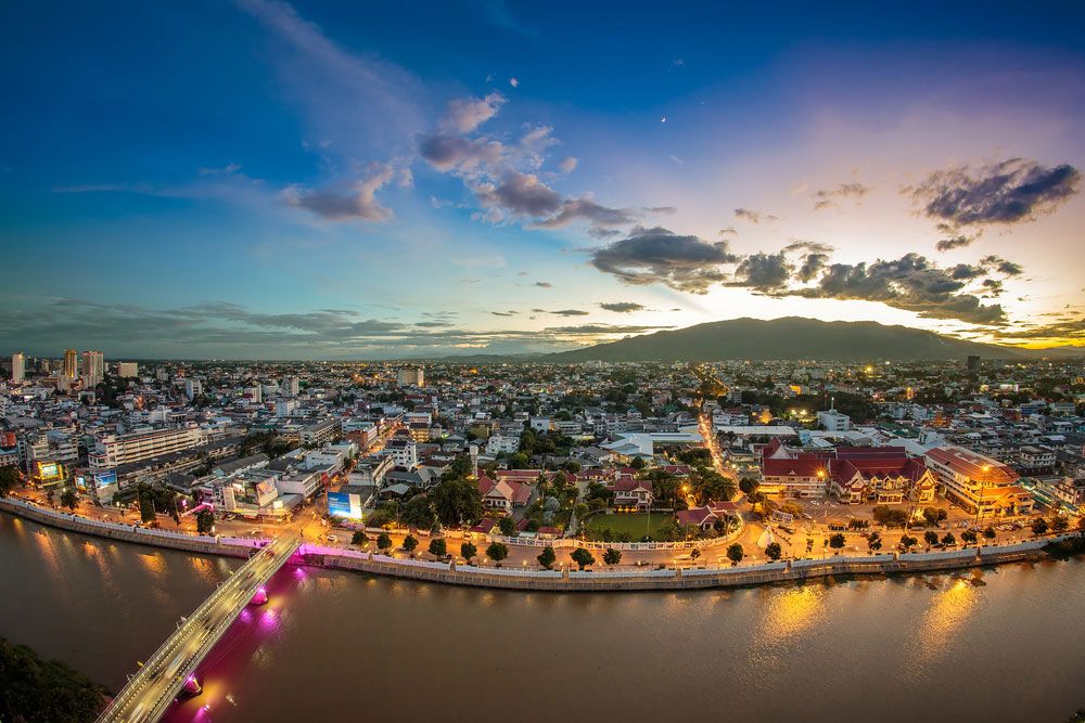Hoàng hôn thơ mộng ở Chiang Mai, Thái Lan