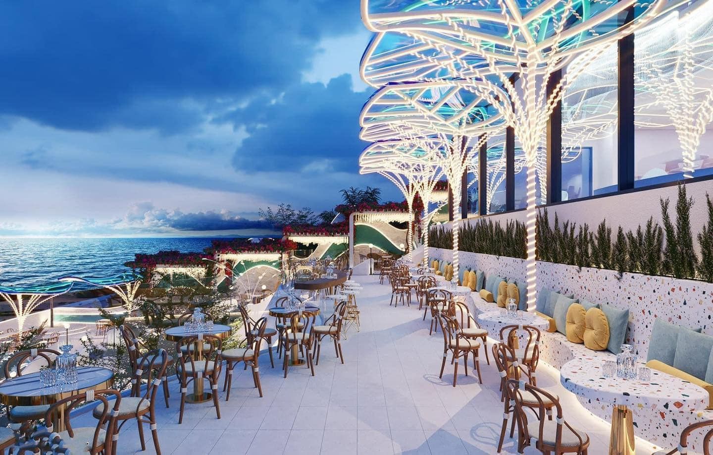 View biển tại Beach Stop Lounge & Cafe Vũng Tàu