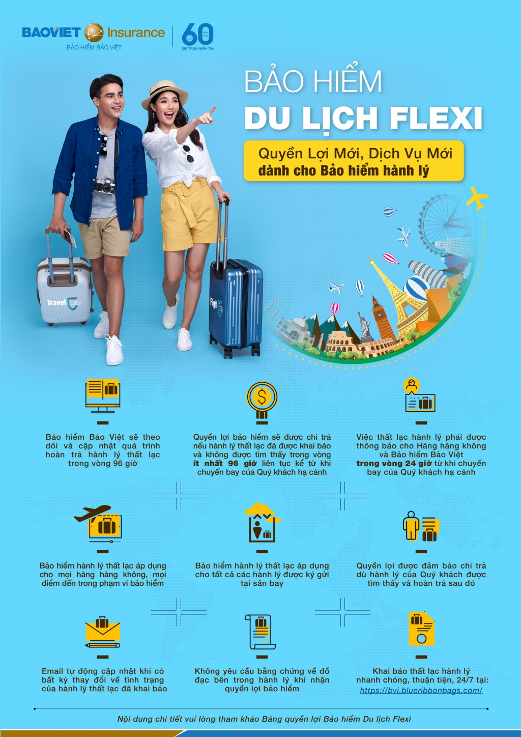 Thất lạc hành lý - yên tâm với bảo hiểm du lịch