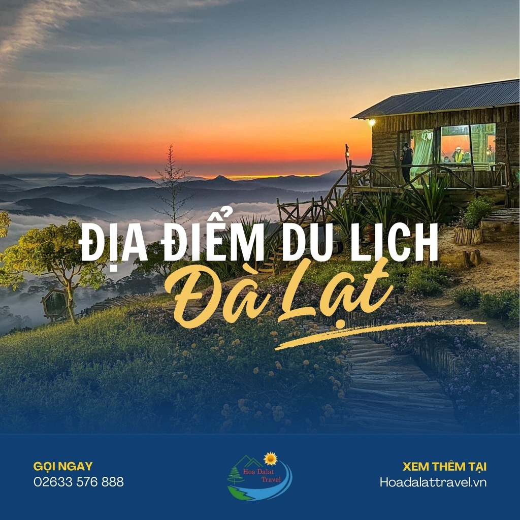 Toàn cảnh Đà Lạt với sương mù bao phủ những ngôi nhà trên đồi