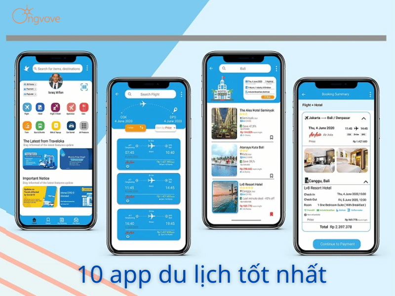 Các ứng dụng du lịch tiện ích
