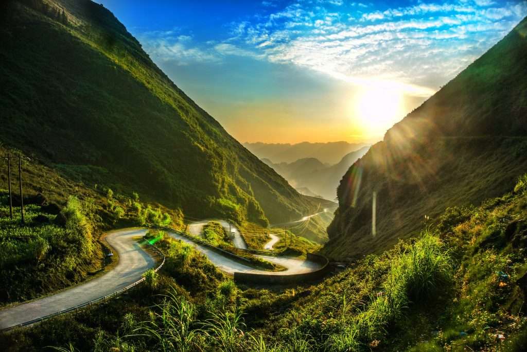 Con đường Hạnh Phúc nhìn từ trên cao