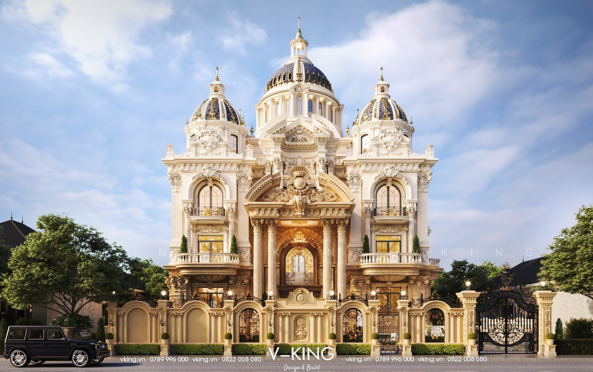 Một lâu đài nguy nga, biểu tượng của giới thượng lưu