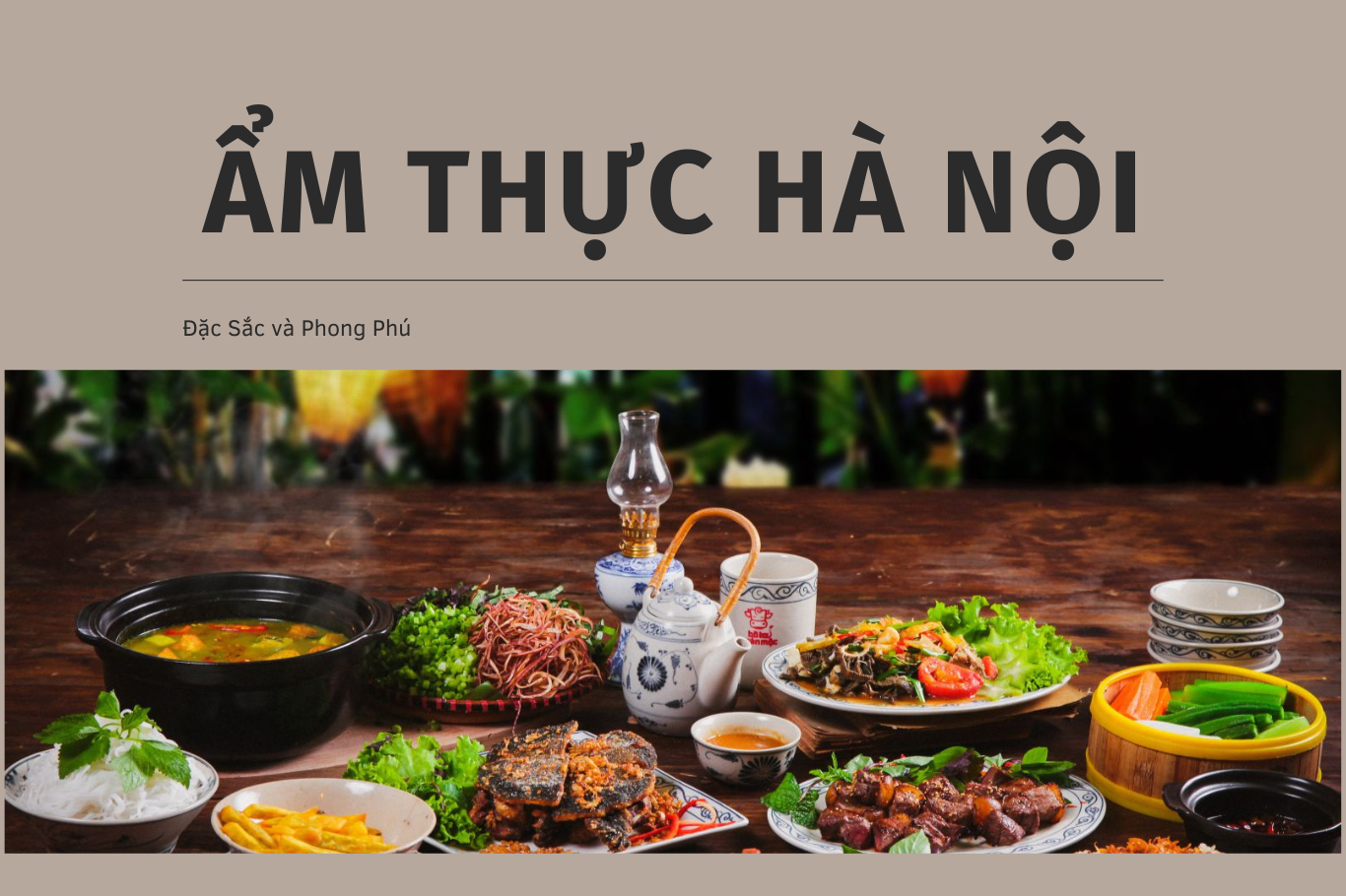 Khung cảnh ẩm thực Hà Nội