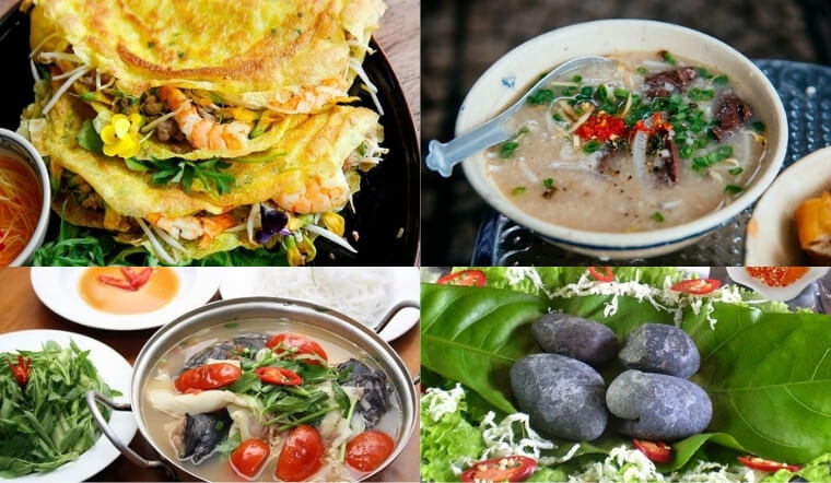 Các món đặc sản Hậu Giang được bày biện hấp dẫn