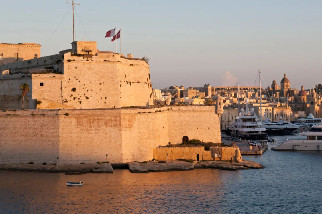 Pháo đài Angelo trên đảo Malta. Ảnh: Alamy