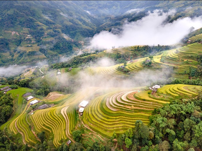 Toàn cảnh Hoàng Su Phì với ruộng bậc thang