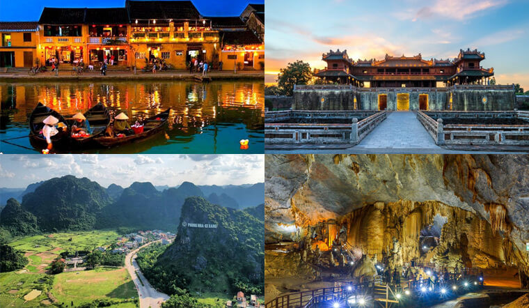Thuyền hoa đăng lung linh trên sông Hoài về đêm