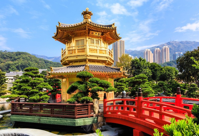 Vườn Nan Lian thanh bình ở Hong Kong