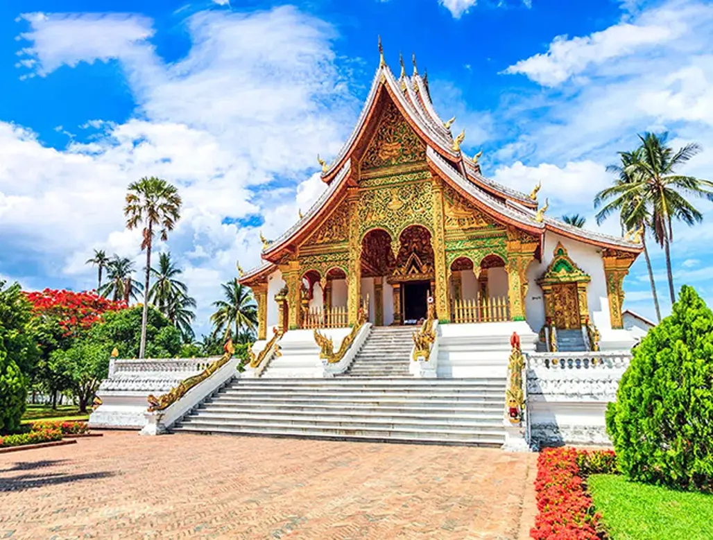 Một ngôi đền cổ kính ở Lào, gợi nhớ vẻ đẹp yên bình của Luang Prabang