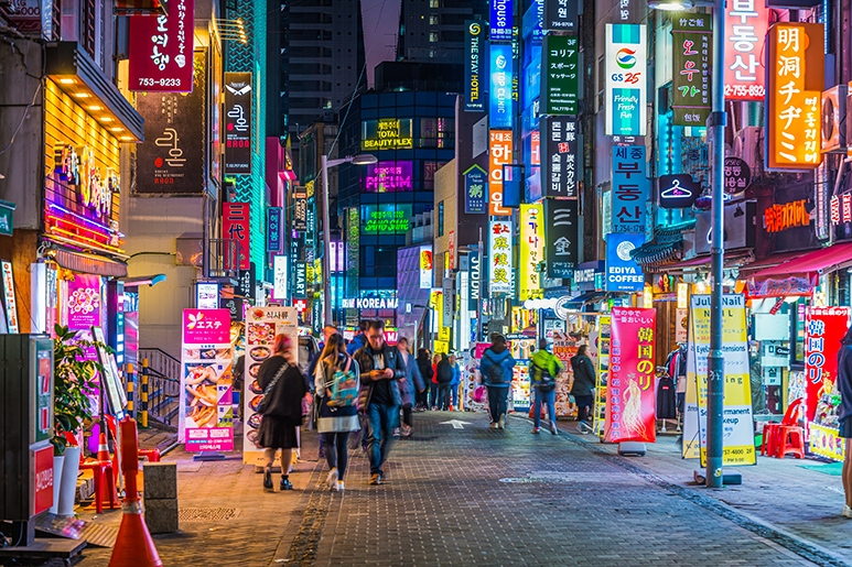 Seoul rực rỡ ánh đèn đêm từ Namsan