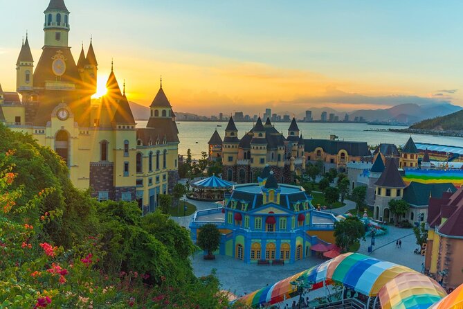 Cáp treo và tổng quan Vinpearl Land Nha Trang nhìn từ trên cao