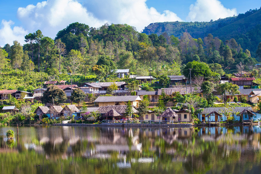 Cảnh quan bình yên ở Pai