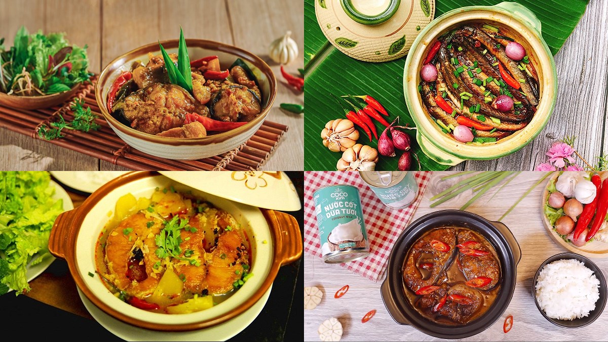 Món cá nấu nồi đất thơm ngon