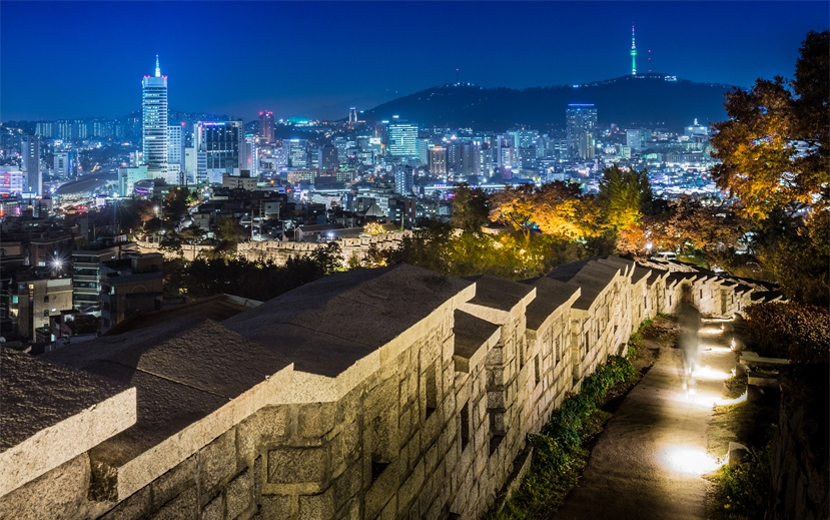 Toàn cảnh Seoul từ Công viên Naksan