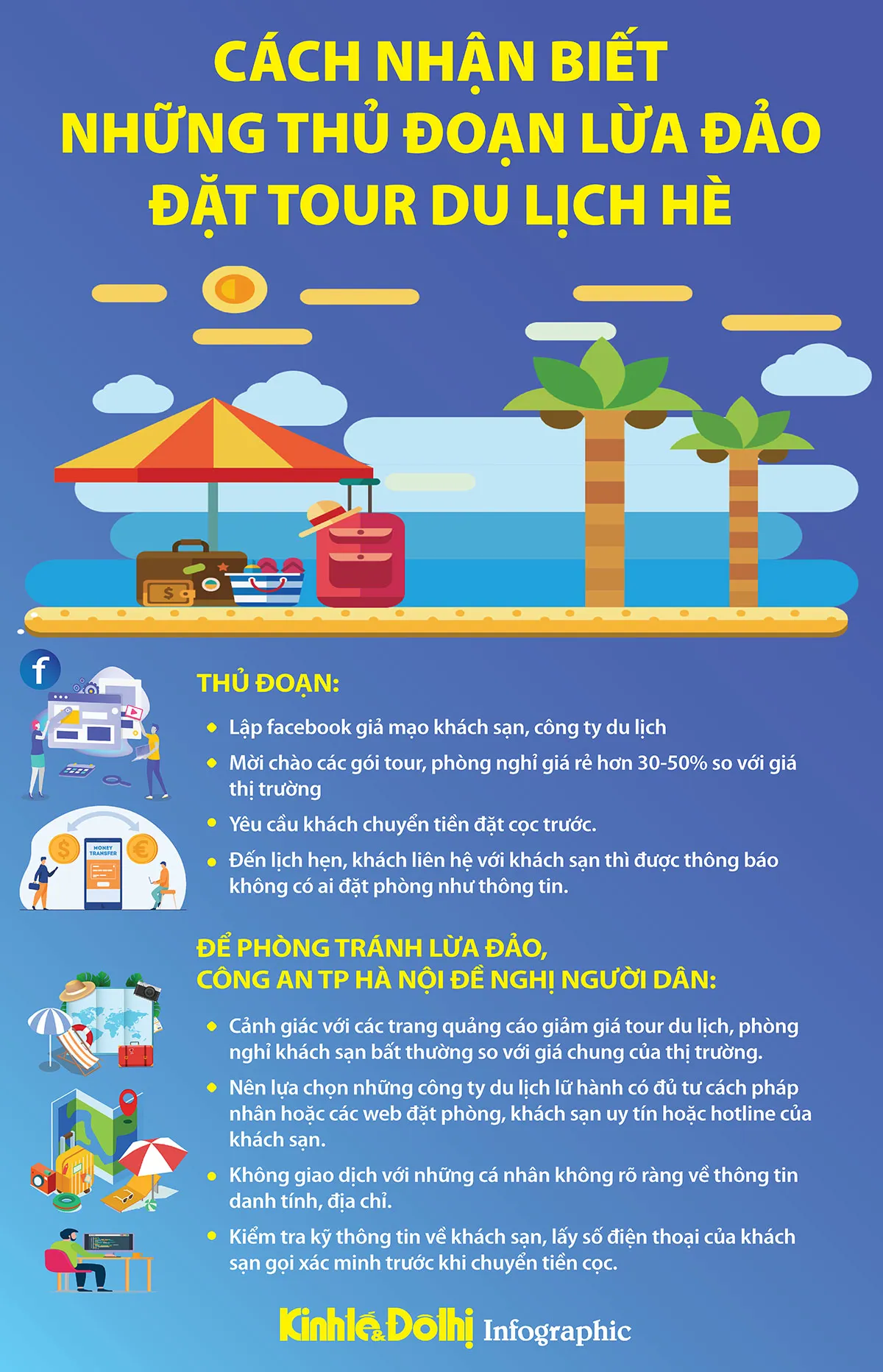 Biển cảnh báo lừa đảo du lịch