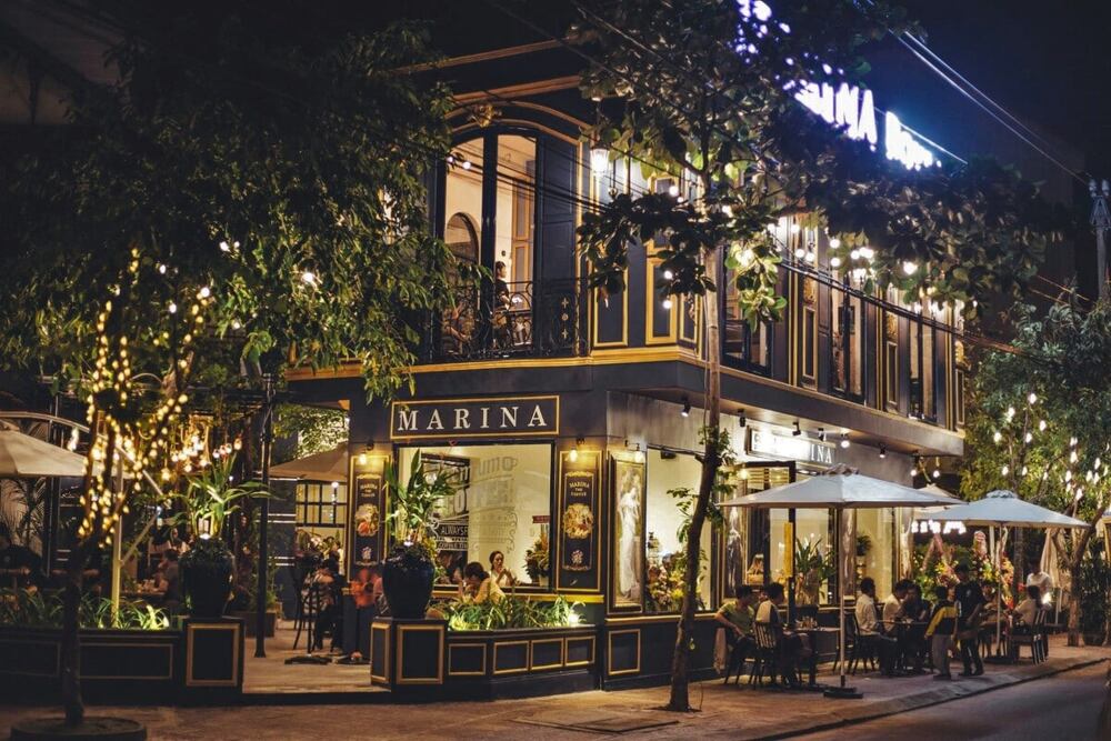 Không gian xanh mát tại Mộc Trà Coffee Quy Nhơn