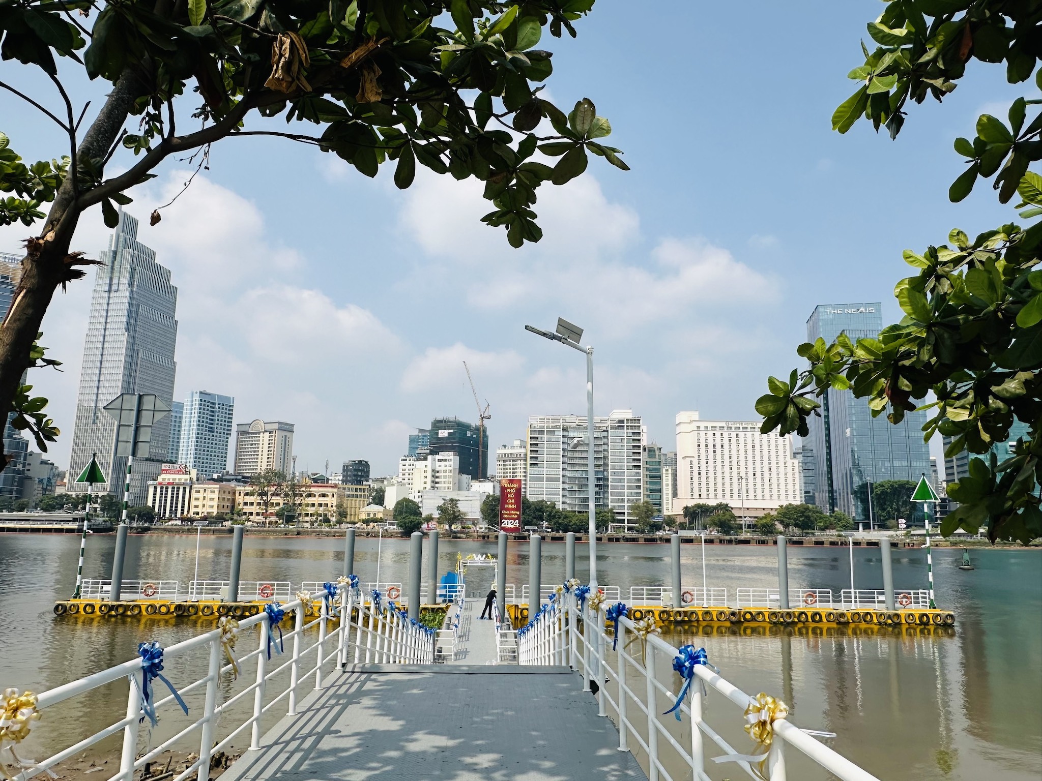 Bến tàu tại ga Thủ Thiêm. Ảnh: Saigon Waterbus