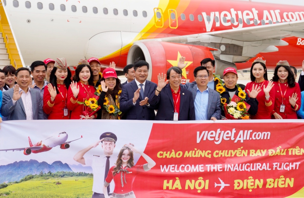 Vietjet khai trương đường bay thứ hai đến Điện Biên